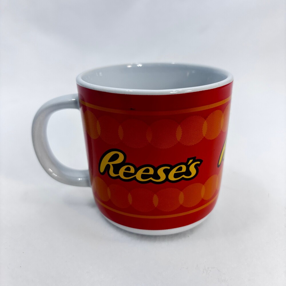 Galerie Reese's Ceramic Mug Red Orange Round Hand Wash Only